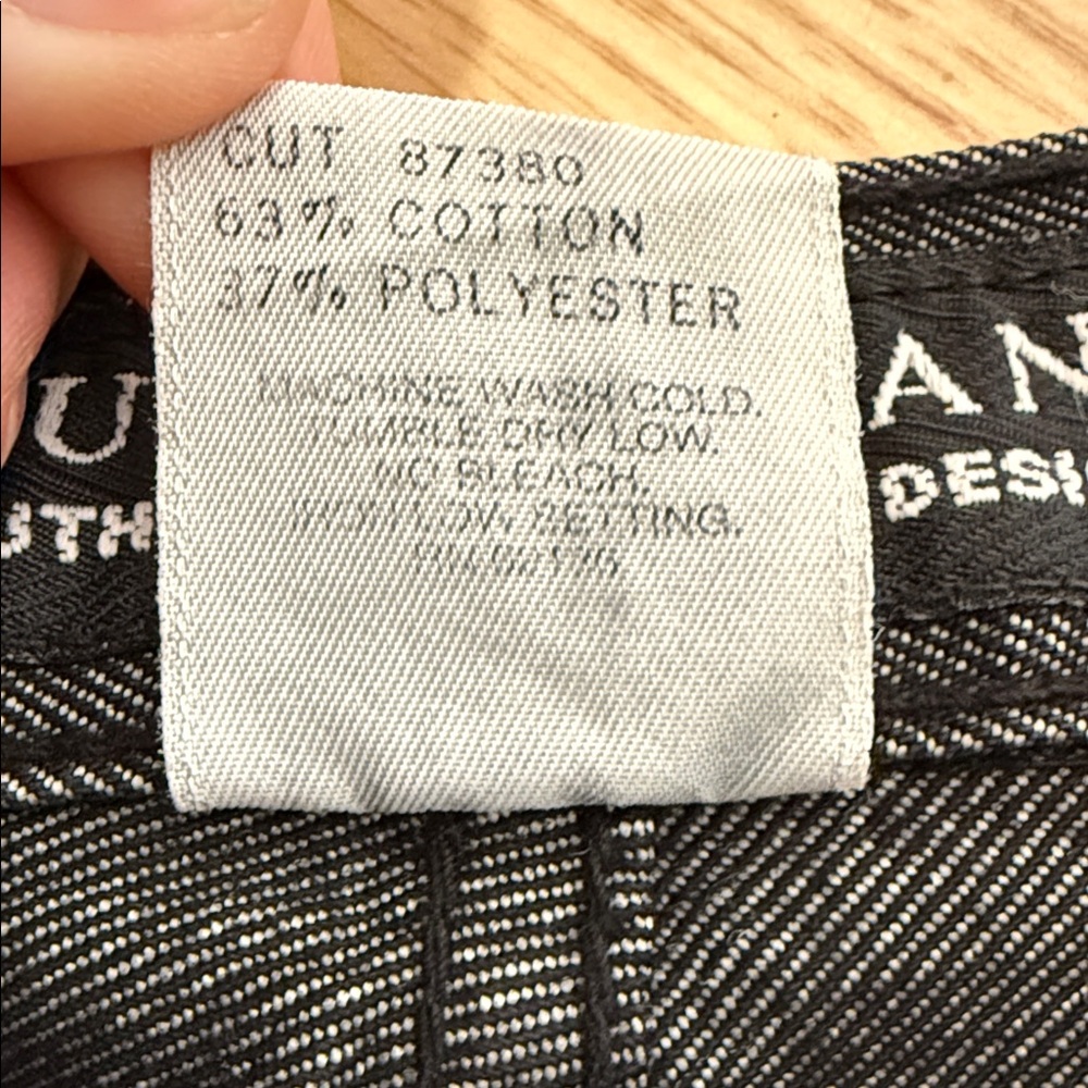 GUESS Men’s W34 L32 Black Wide Leg Straight Jeans Y2K Cargo - Picture 3 of 8